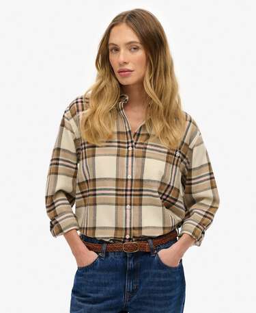 Check Flannel Boyfriend Shirt