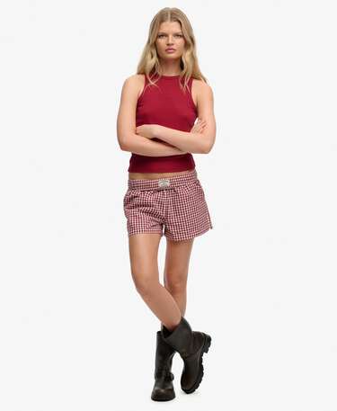 Organic Cotton Stripe Elasticated Shorts