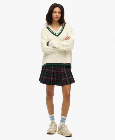 Check Mini Skirt